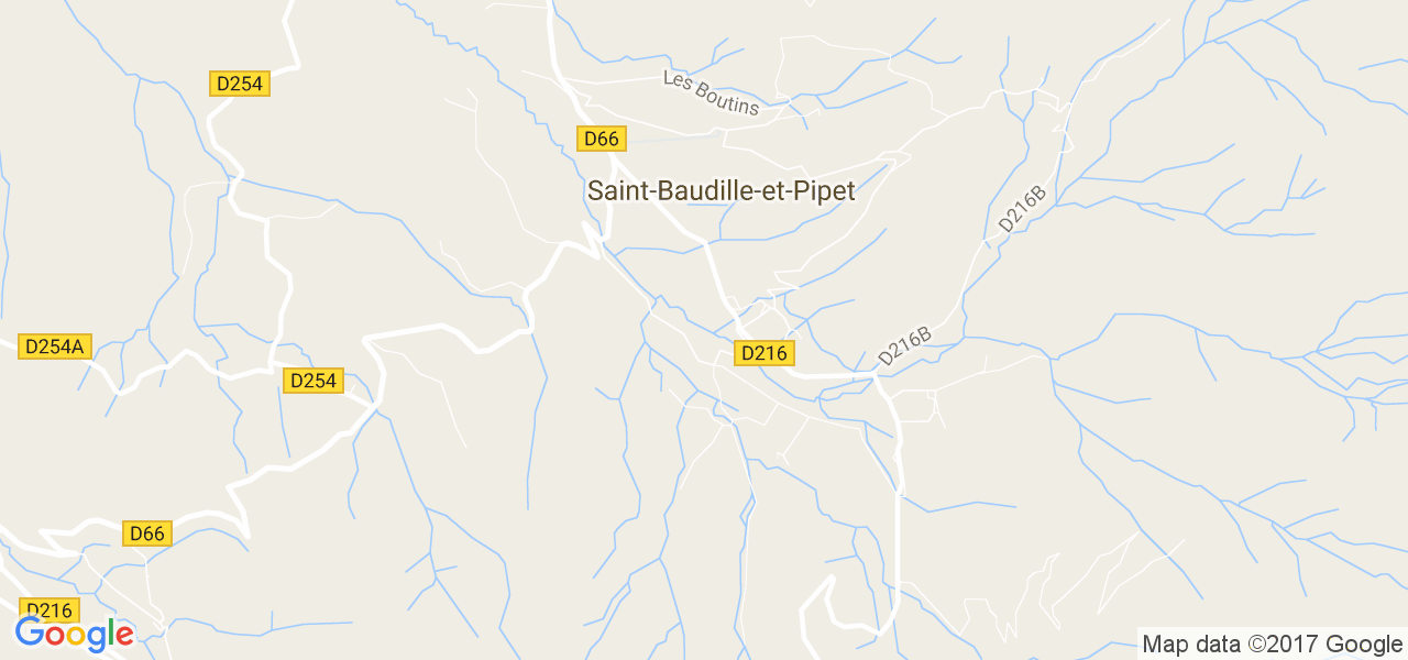 map de la ville de Saint-Baudille-et-Pipet