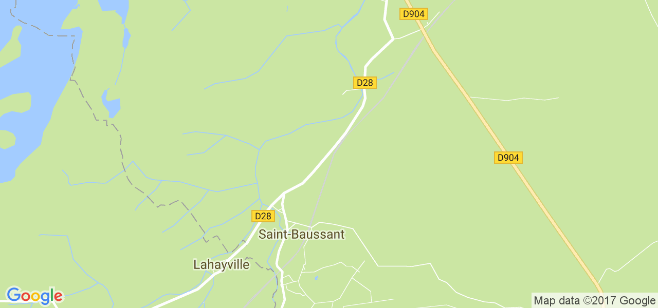 map de la ville de Saint-Baussant