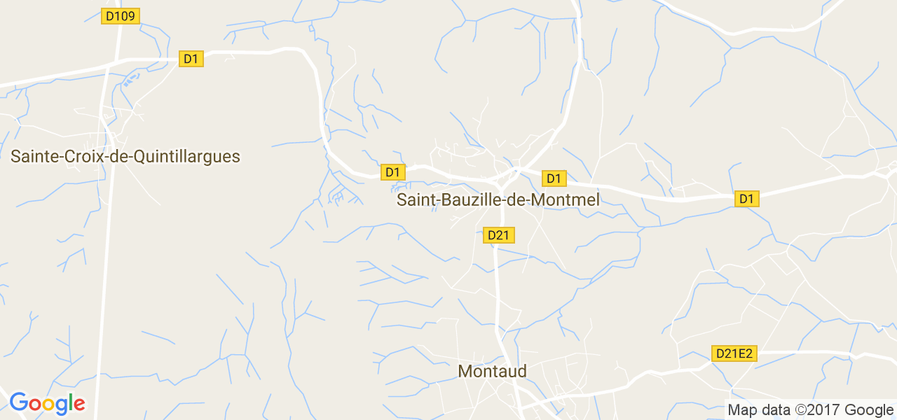 map de la ville de Saint-Bauzille-de-Montmel