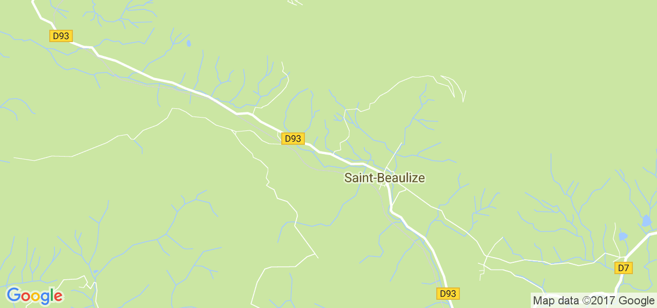 map de la ville de Saint-Beaulize