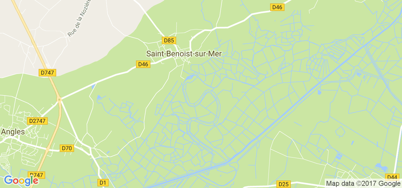 map de la ville de Saint-Benoist-sur-Mer