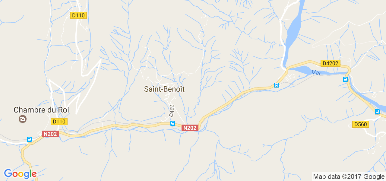 map de la ville de Saint-Benoît