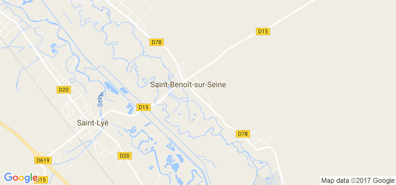 map de la ville de Saint-Benoît-sur-Seine