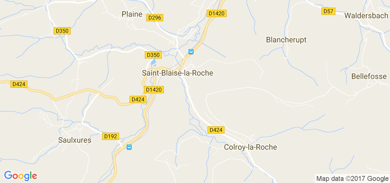 map de la ville de Saint-Blaise-la-Roche