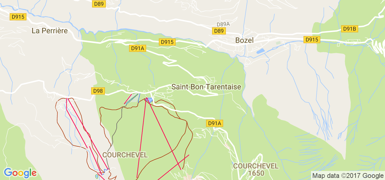 map de la ville de Saint-Bon-Tarentaise