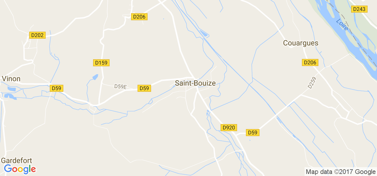 map de la ville de Saint-Bouize