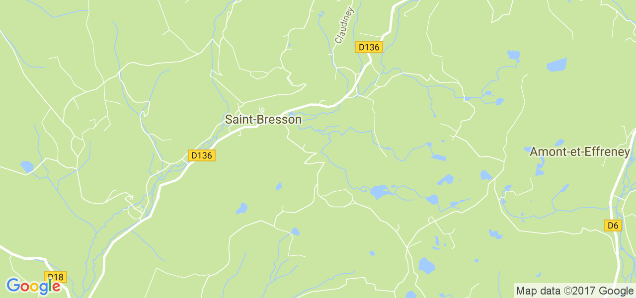 map de la ville de Saint-Bresson