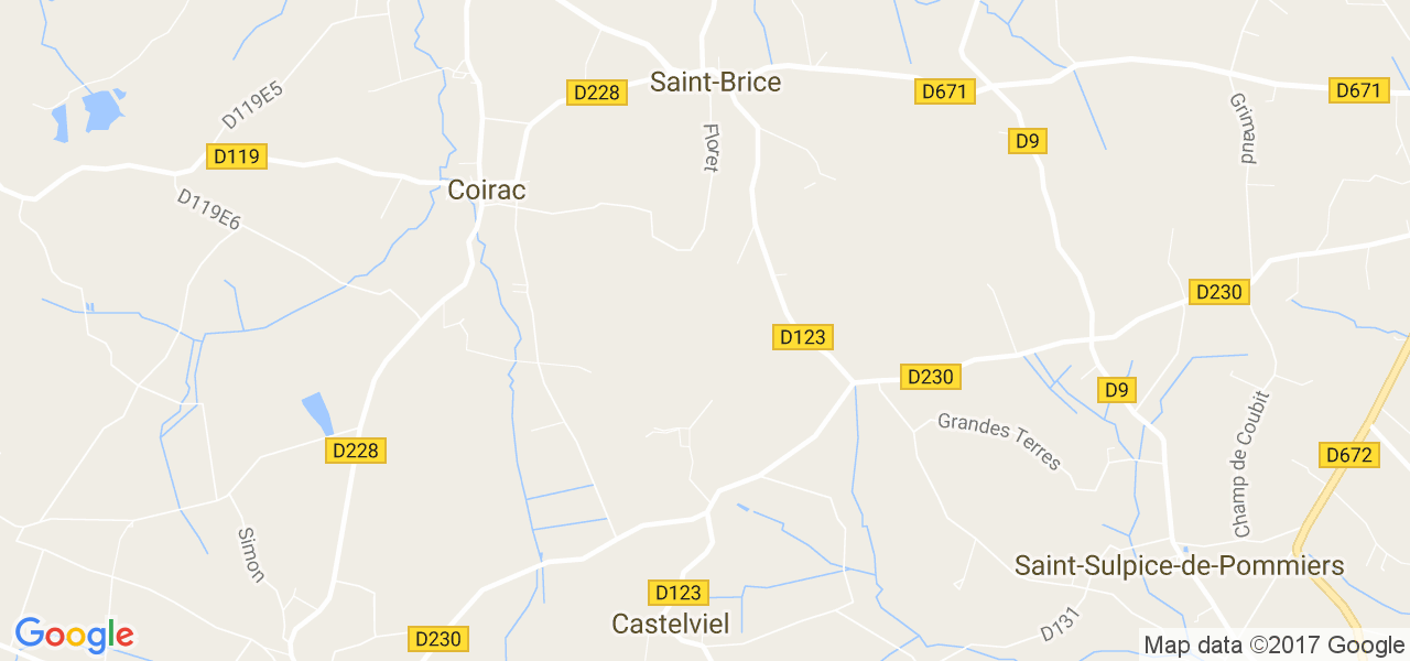 map de la ville de Saint-Brice