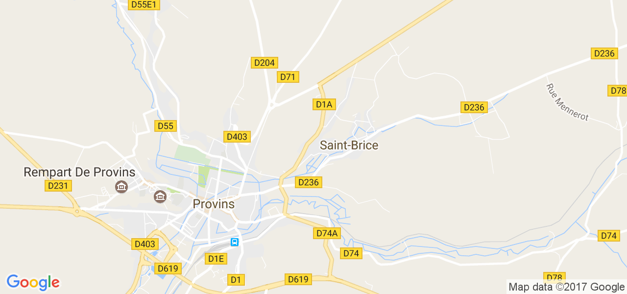 map de la ville de Saint-Brice