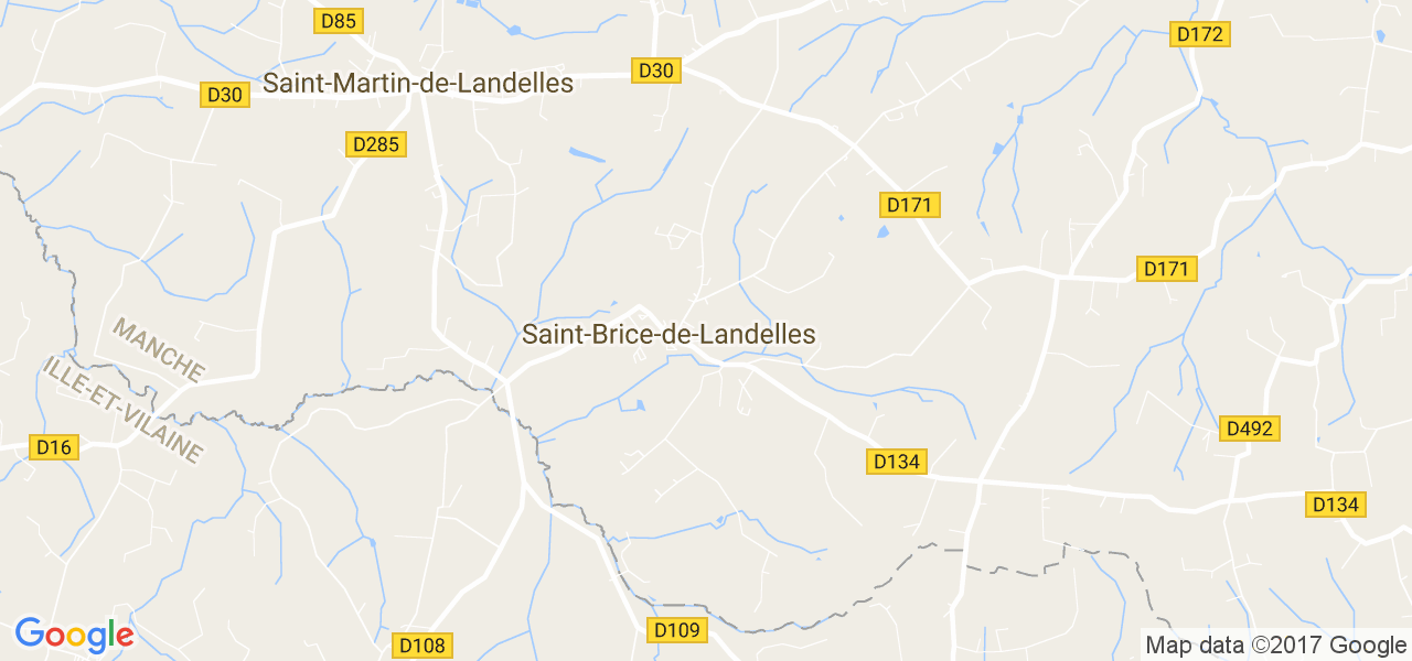 map de la ville de Saint-Brice-de-Landelles