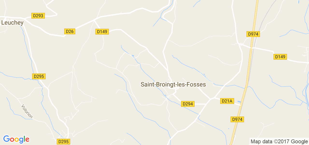 map de la ville de Saint-Broingt-les-Fosses