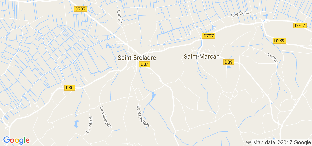 map de la ville de Saint-Broladre