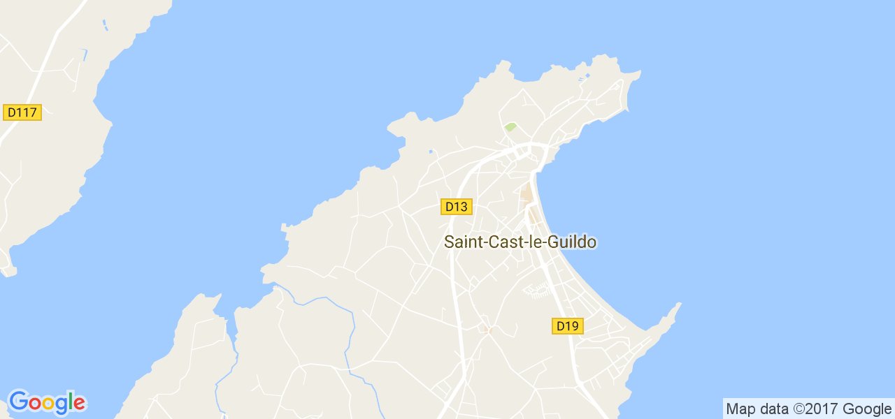 map de la ville de Saint-Cast-le-Guildo