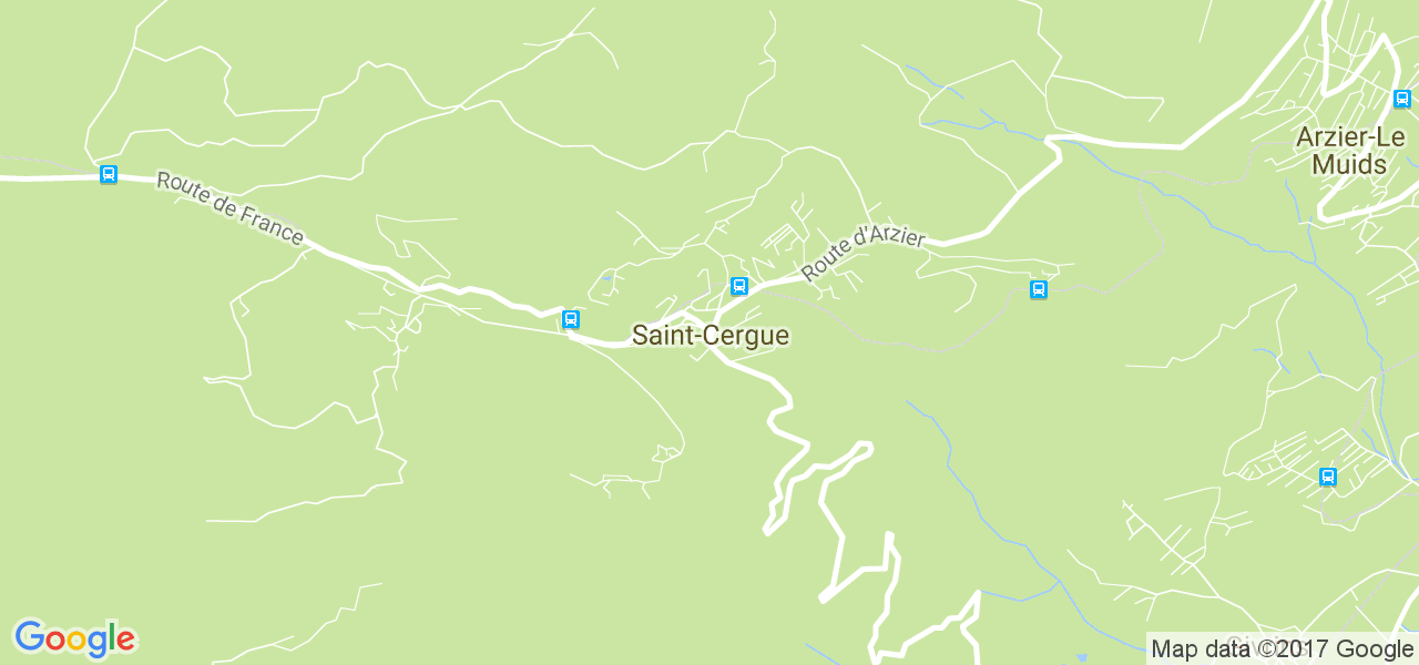 map de la ville de Saint-Cergue