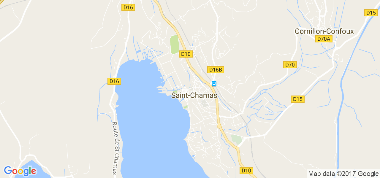 map de la ville de Saint-Chamas