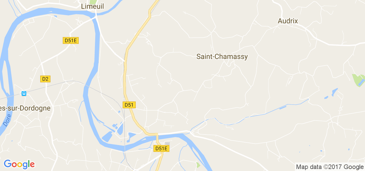 map de la ville de Saint-Chamassy