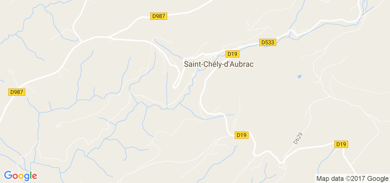 map de la ville de Saint-Chély-d'Aubrac