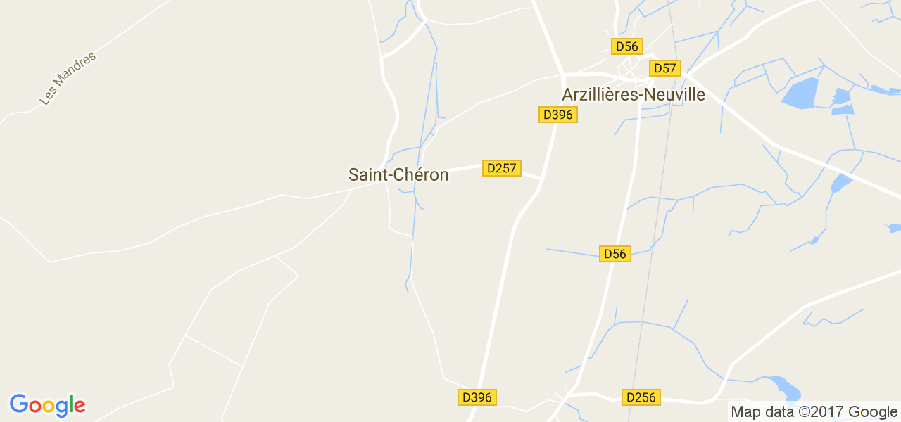 map de la ville de Saint-Chéron