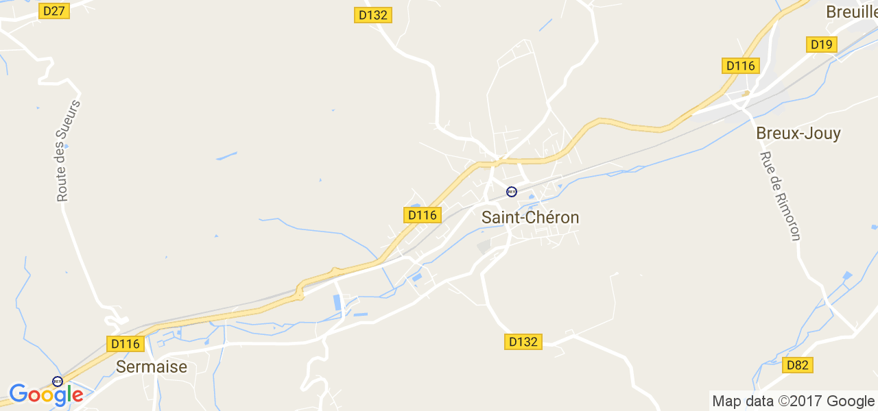 map de la ville de Saint-Chéron