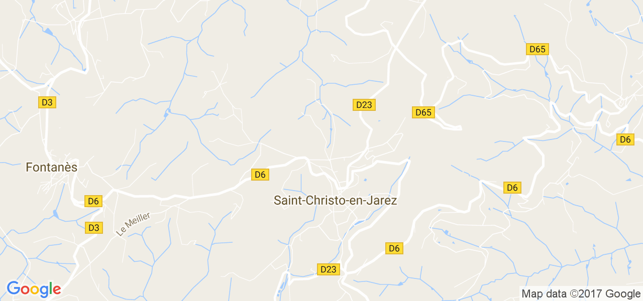 map de la ville de Saint-Christo-en-Jarez