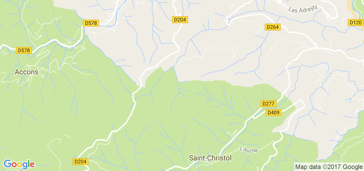 map de la ville de Saint-Christol