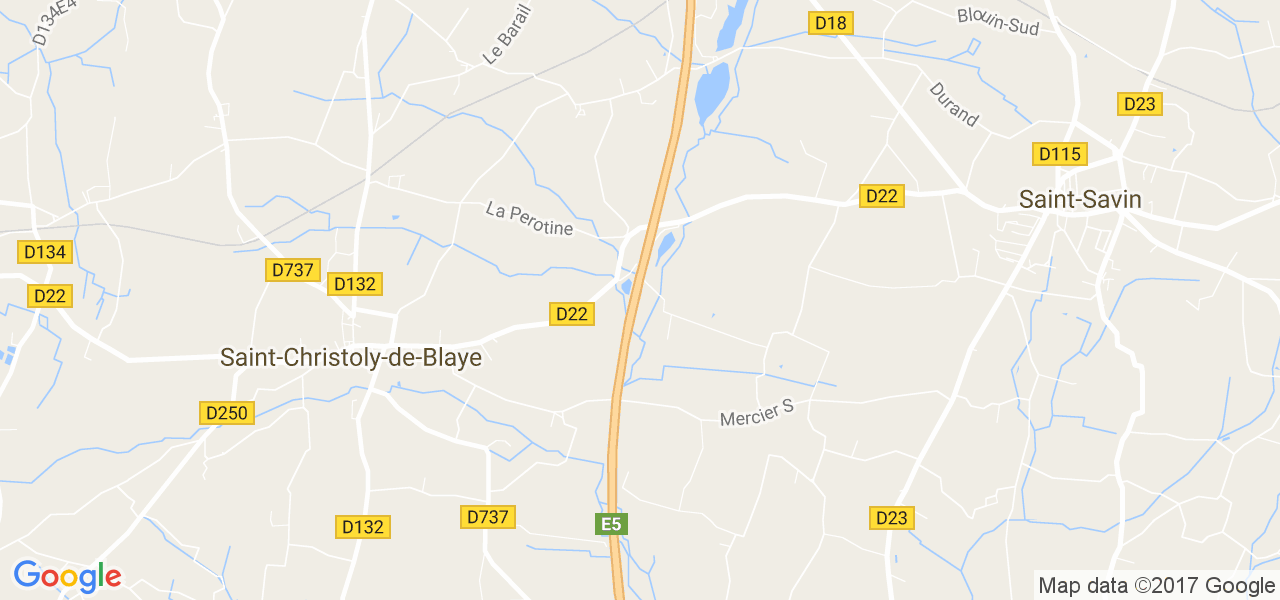 map de la ville de Saint-Christoly-de-Blaye