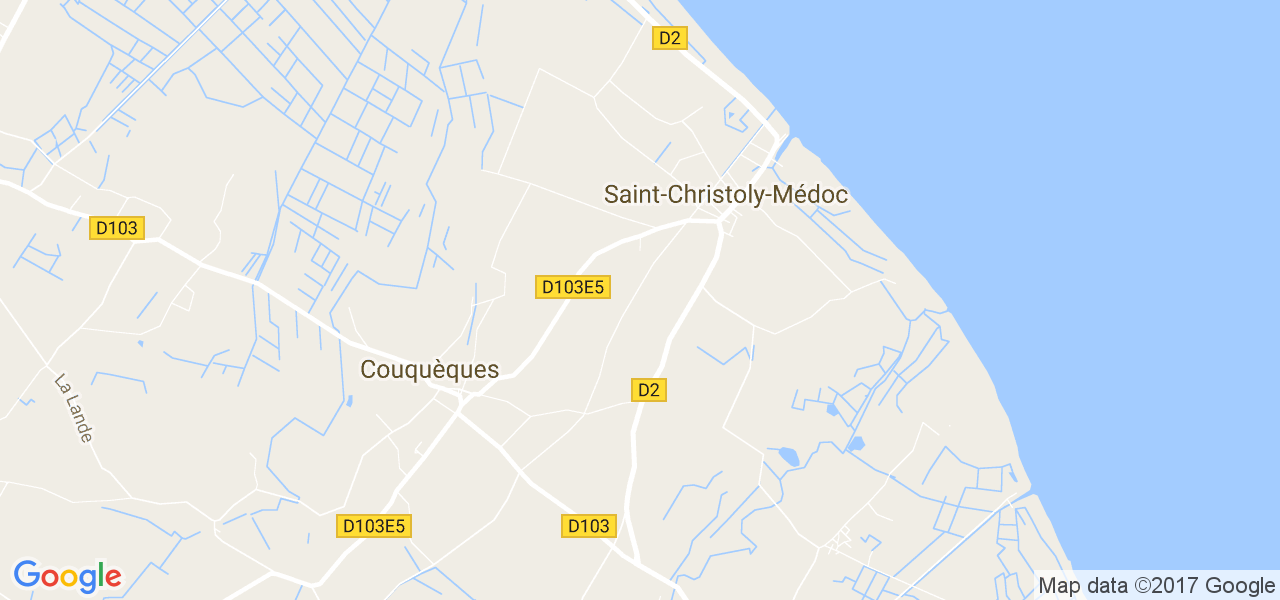 map de la ville de Saint-Christoly-Médoc