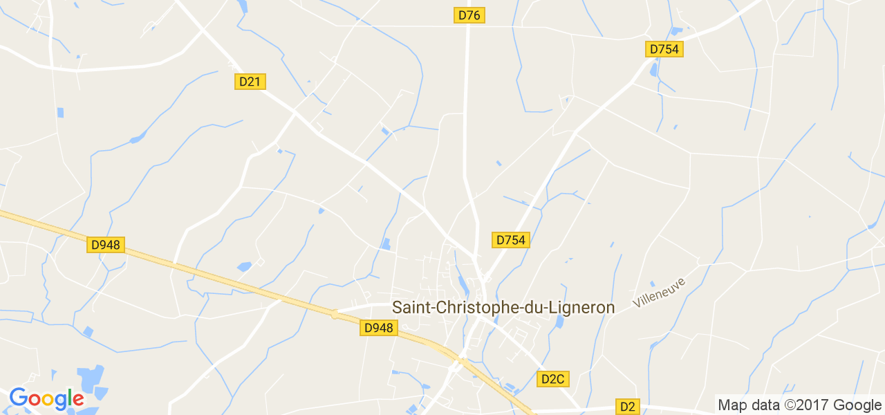 map de la ville de Saint-Christophe-du-Ligneron