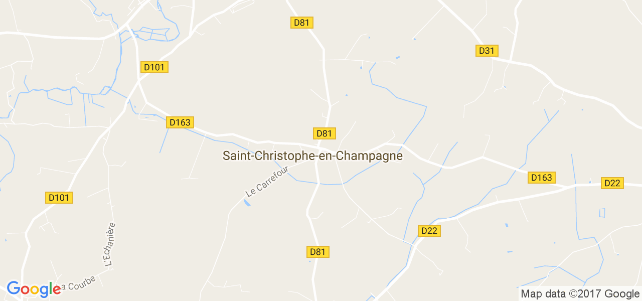 map de la ville de Saint-Christophe-en-Champagne