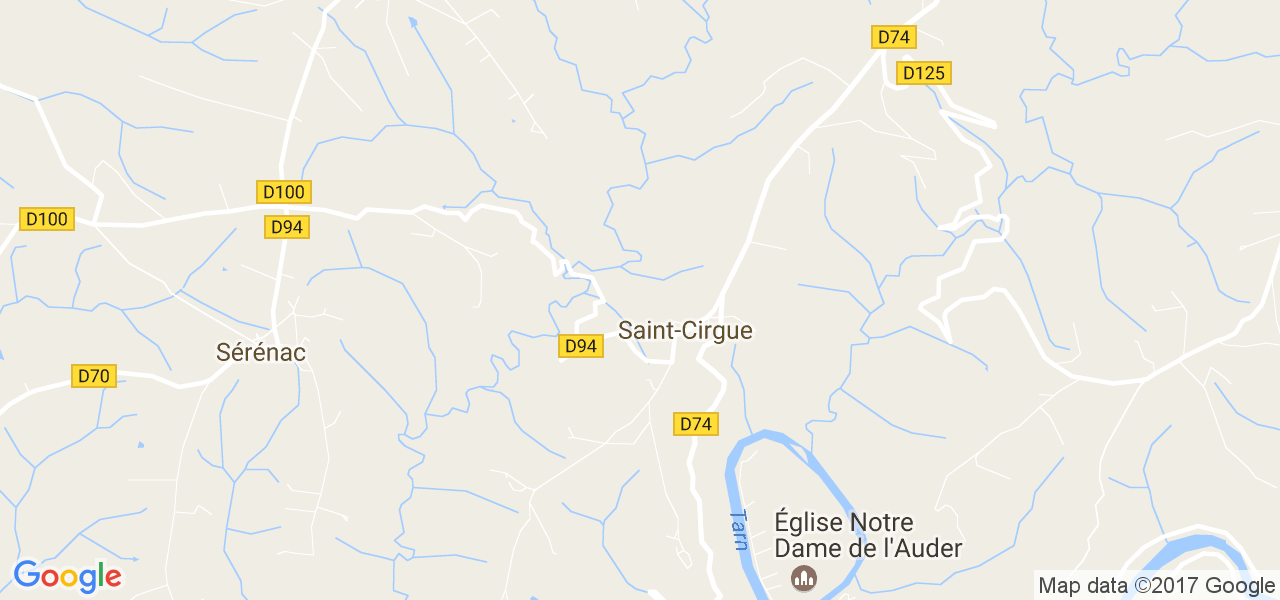 map de la ville de Saint-Cirgue