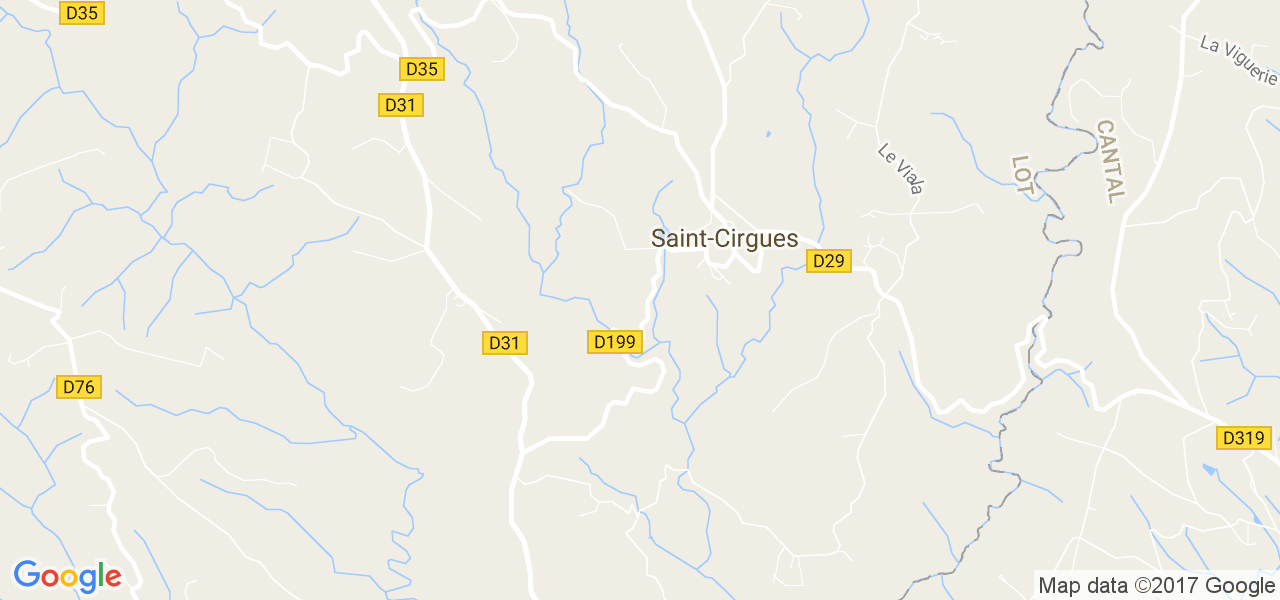 map de la ville de Saint-Cirgues