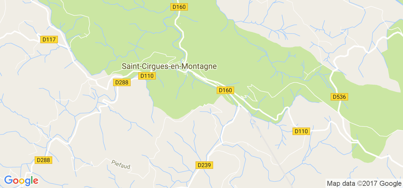 map de la ville de Saint-Cirgues-en-Montagne