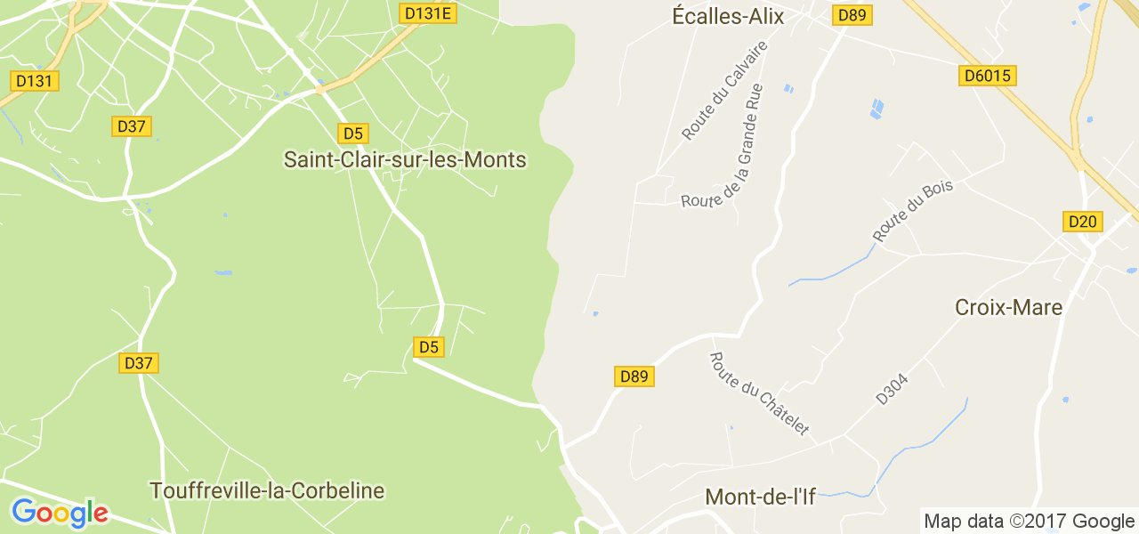 map de la ville de Saint-Clair-sur-les-Monts