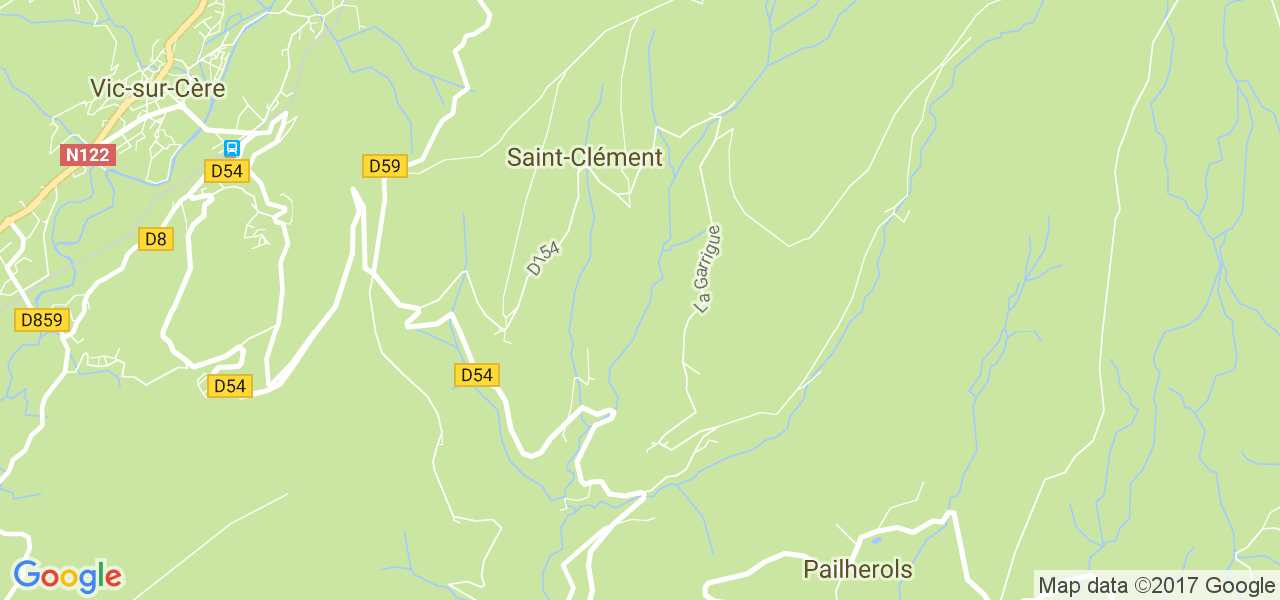 map de la ville de Saint-Clément