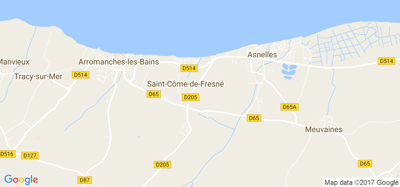 map de la ville de Saint-Côme-de-Fresné