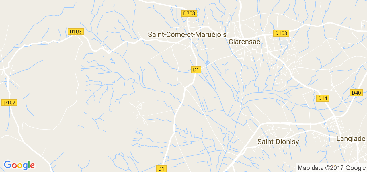 map de la ville de Saint-Côme-et-Maruéjols