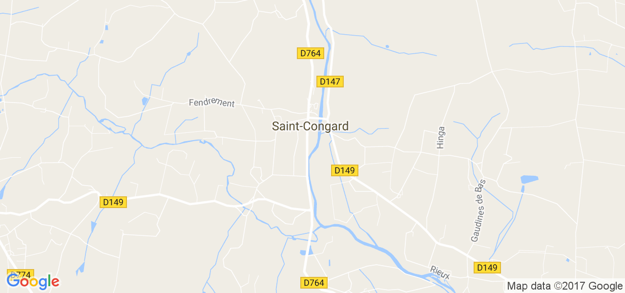 map de la ville de Saint-Congard