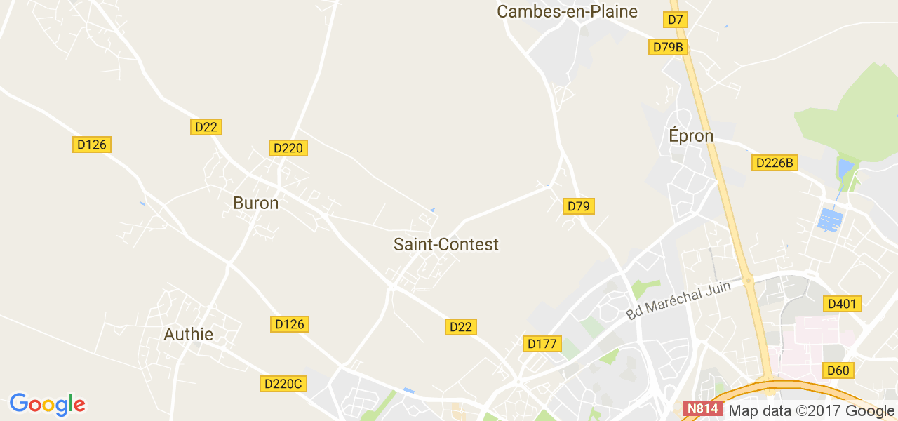 map de la ville de Saint-Contest