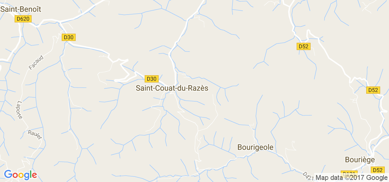 map de la ville de Saint-Couat-du-Razès