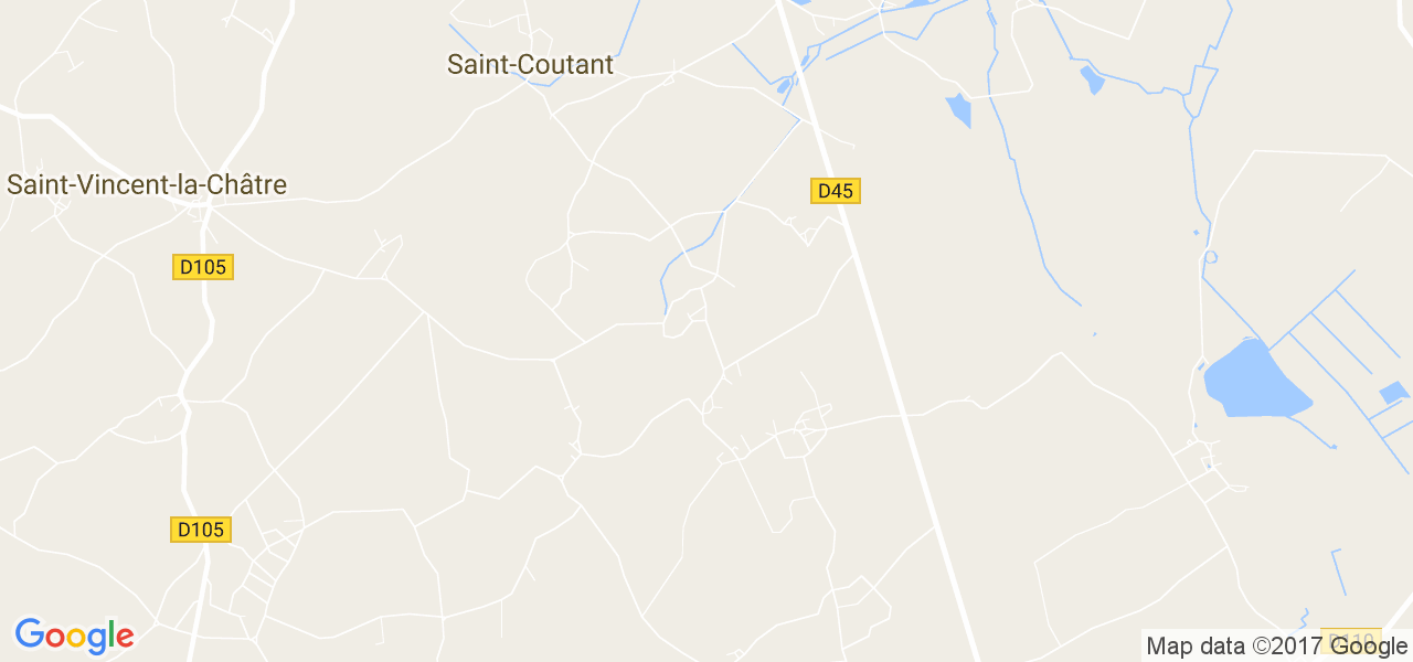 map de la ville de Saint-Coutant