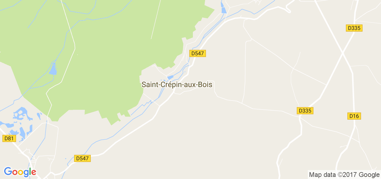 map de la ville de Saint-Crépin-aux-Bois