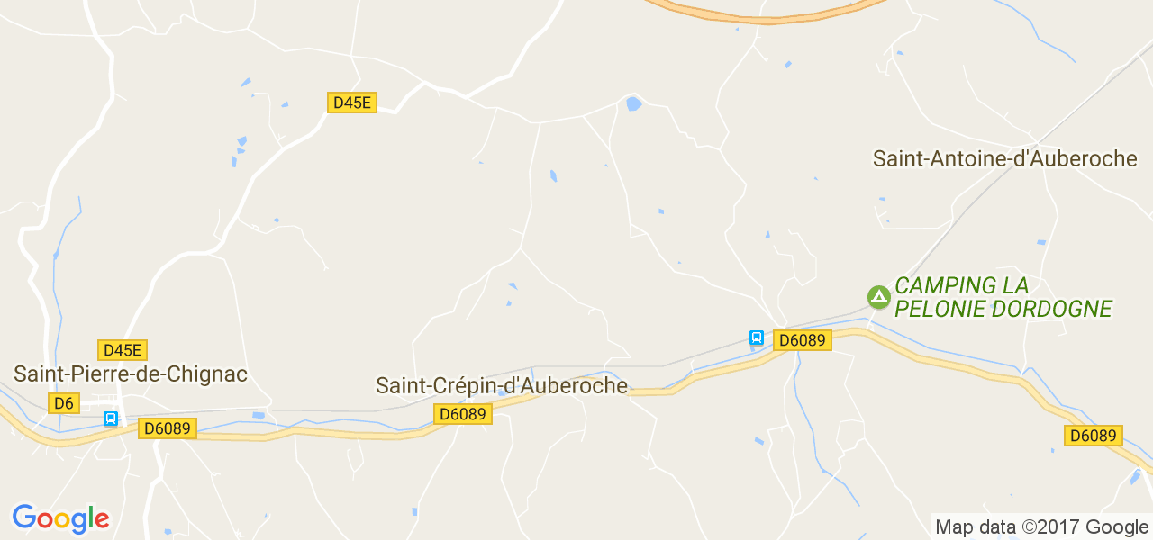 map de la ville de Saint-Crépin-d'Auberoche