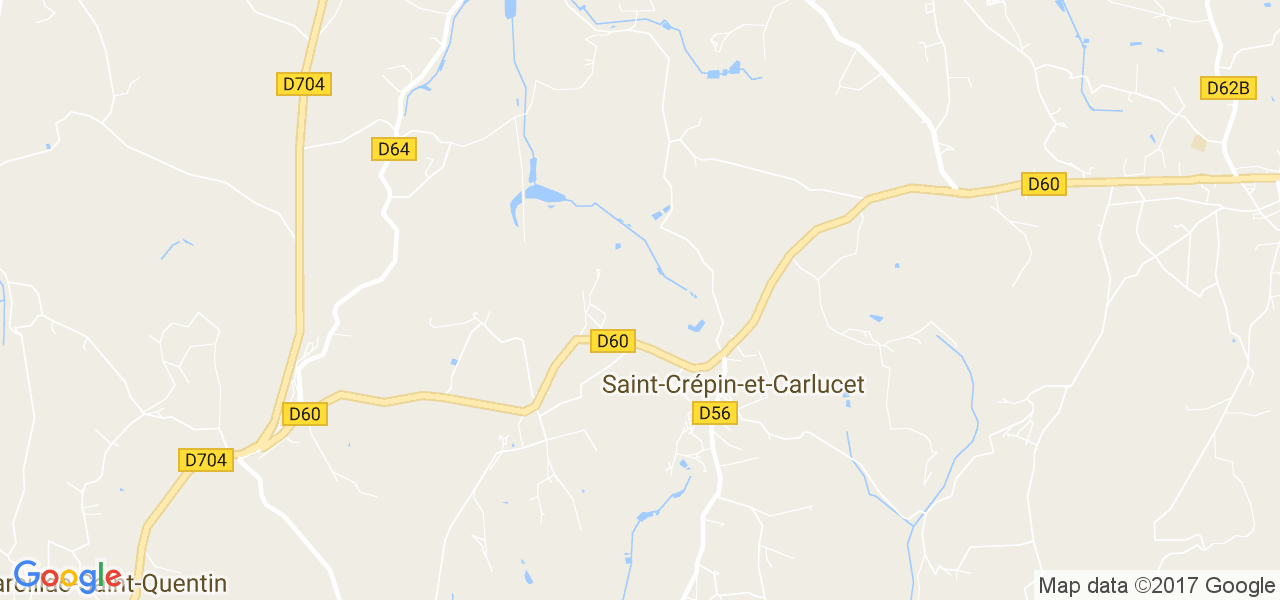 map de la ville de Saint-Crépin-et-Carlucet