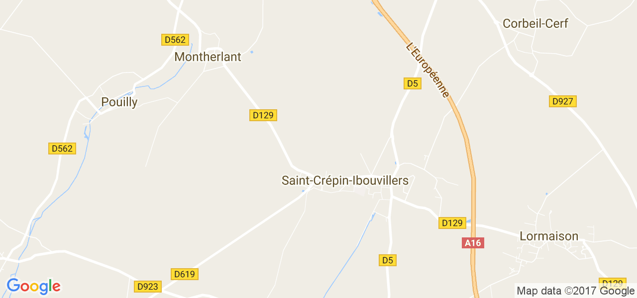 map de la ville de Saint-Crépin-Ibouvillers