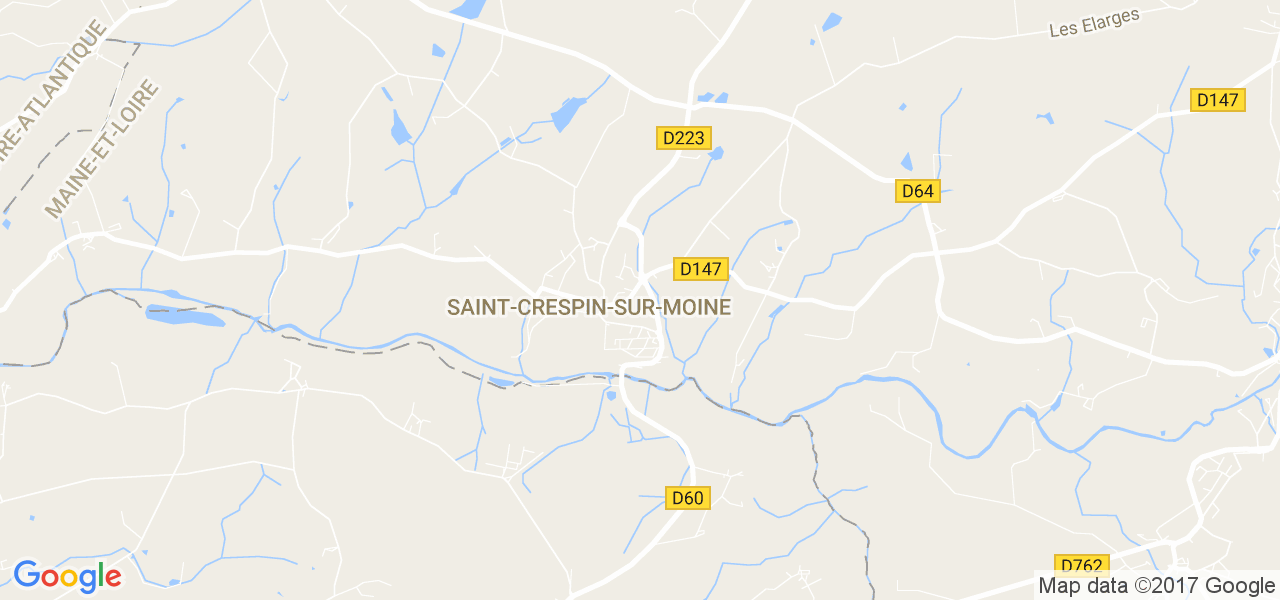 map de la ville de Saint-Crespin-sur-Moine