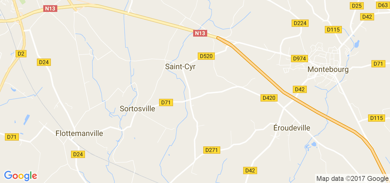 map de la ville de Saint-Cyr