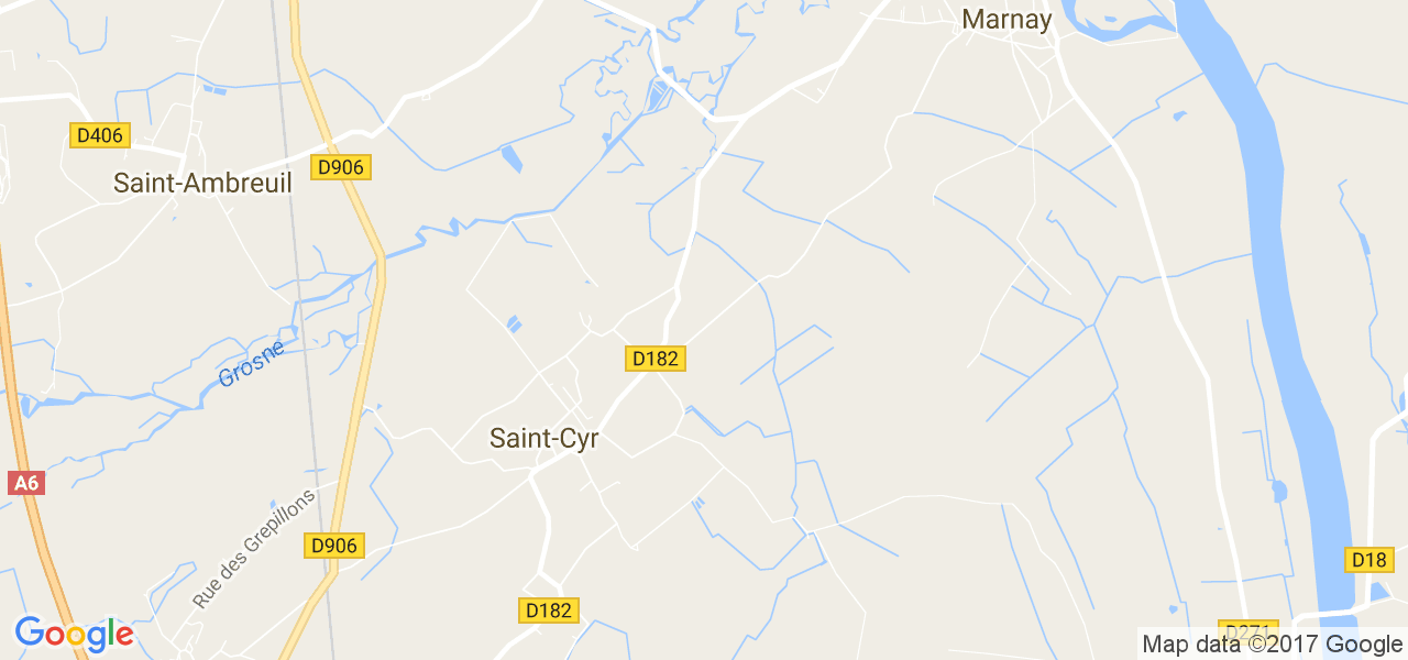 map de la ville de Saint-Cyr