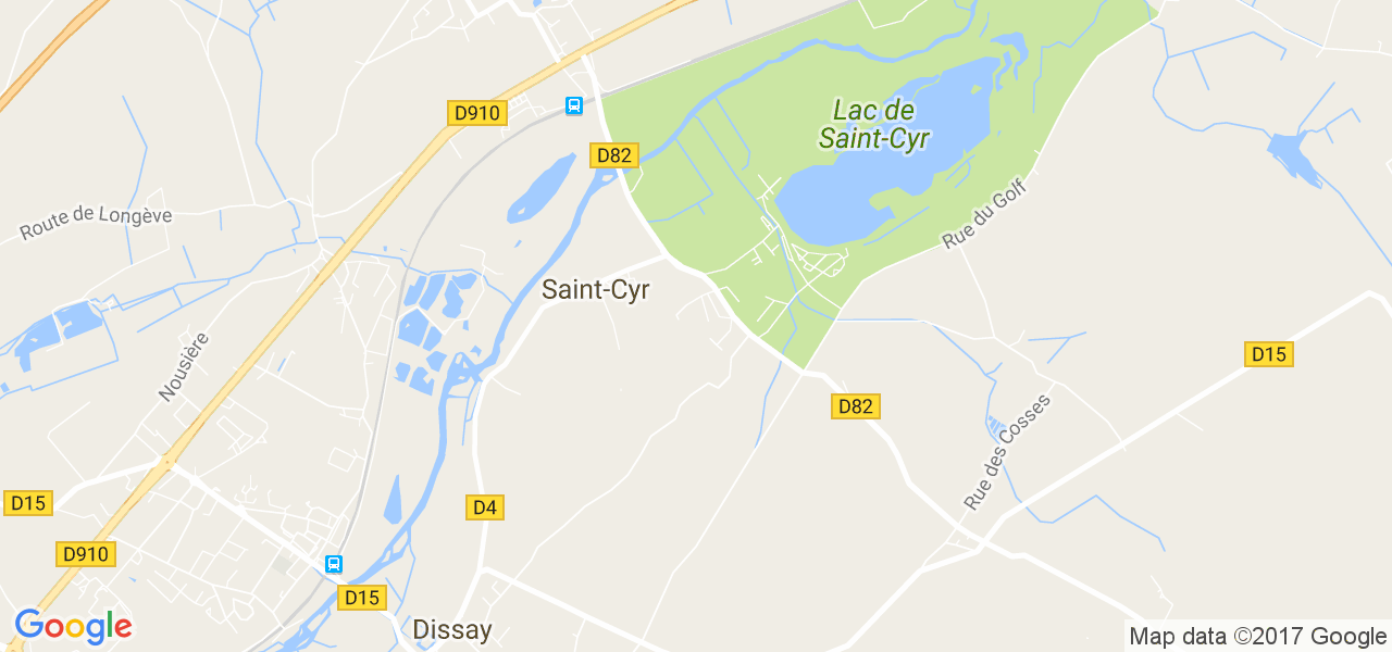 map de la ville de Saint-Cyr