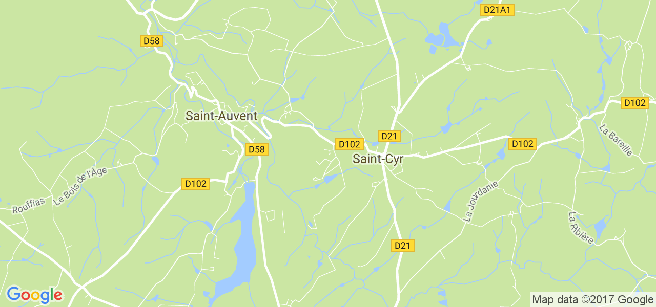 map de la ville de Saint-Cyr