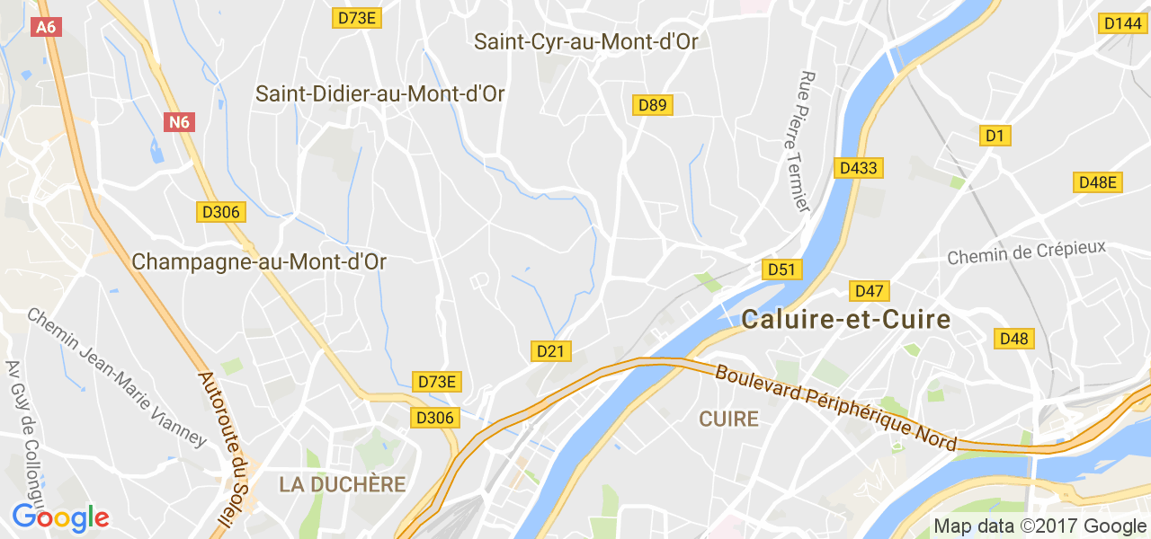 map de la ville de Saint-Cyr-au-Mont-d'Or